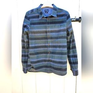 O'Neill Men Burton LS Color Army Classic Chambray Long Sleeve‎ Shirt Size Small